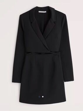 NWT Abercrombie & fitch Wrap-front cutout blazer dress for women size STALL